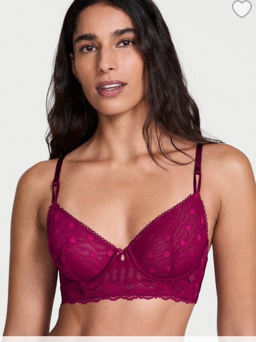 ✨Victoria’s Secret Sexy Tee Heritage unlined long line Demi bra sz 38C NWT